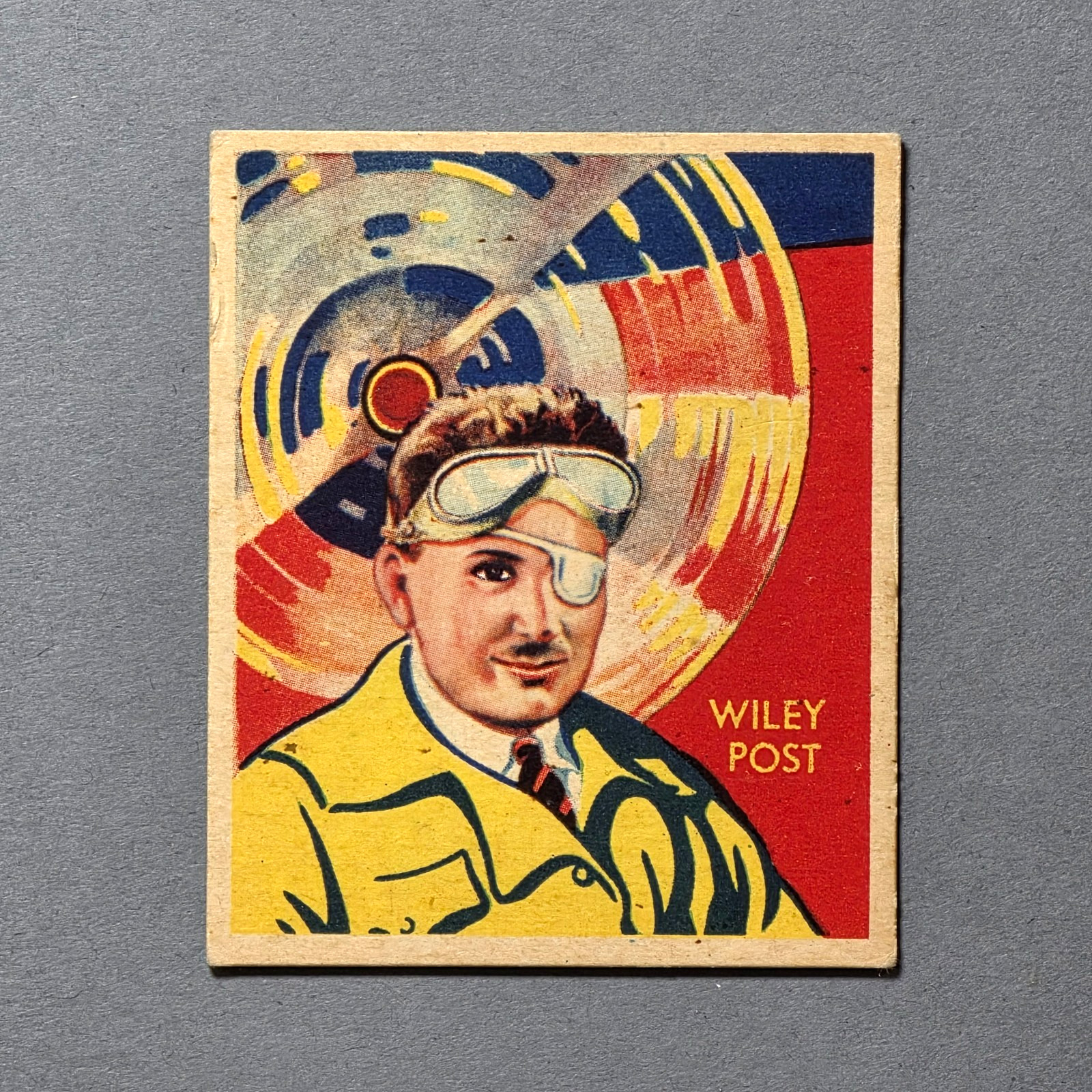 1933-34 National Chicle Sky Birds #62 Wiley Post - Aviation Ex No creases 1933-34 National Chicle Sky Birds #62 Wiley Post - Aviation Ex No creases