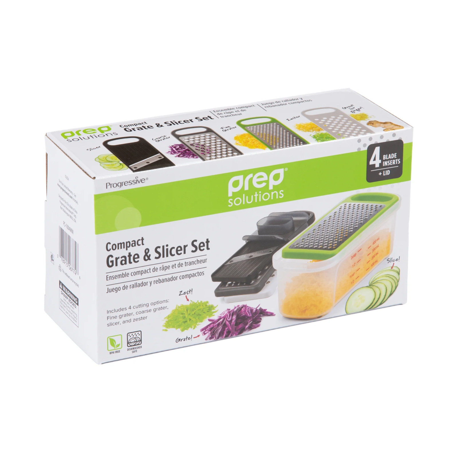 rep Solutions 7-Piece Compact Grate & Slice Set - Fine Coarse Zester Slicer rep Solutions 7-Piece Compact Grate & Slice Set - Fine Coarse Zester Slicer