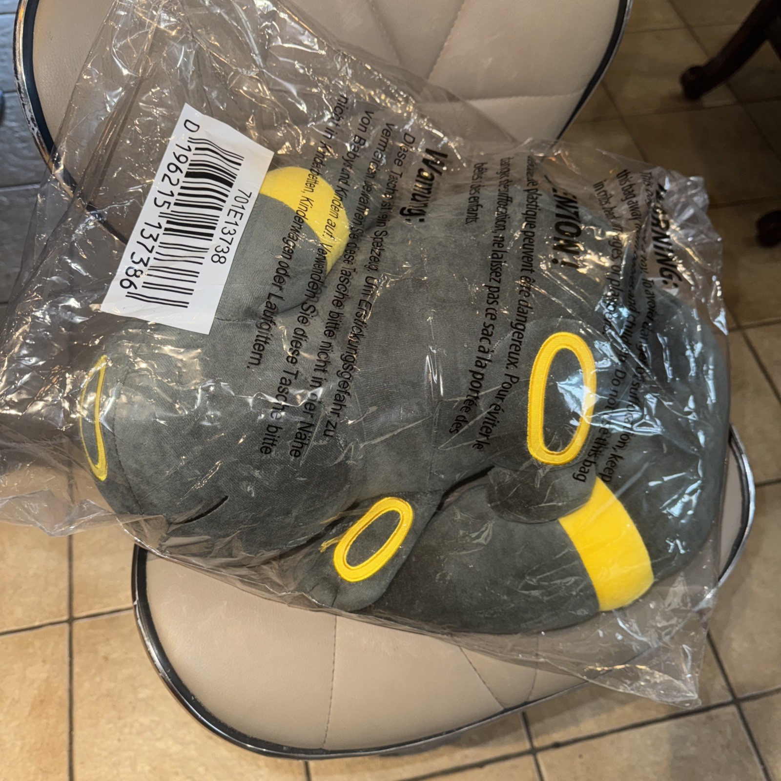 Pokemon Center UMBREON sleeping plush pillow cushion 19\