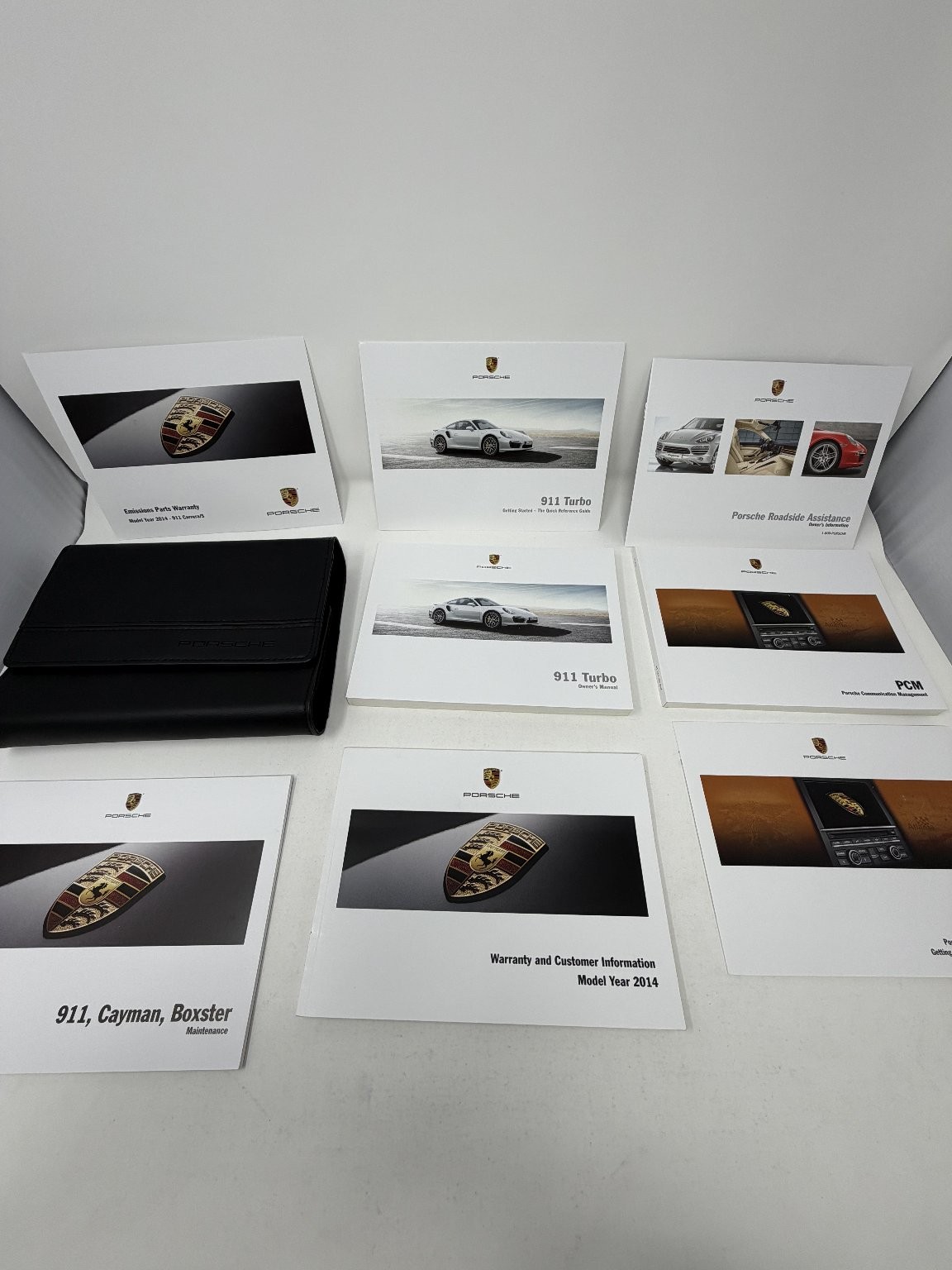 2014 Porsche 911 Turbo Owners Manual OEM Complete Set