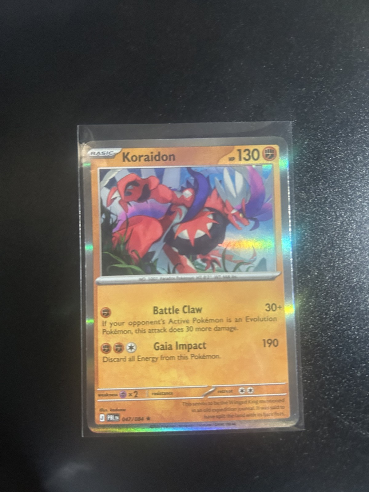 2016 POKEMON XY PRISMATIC #47 KORAIDON /084