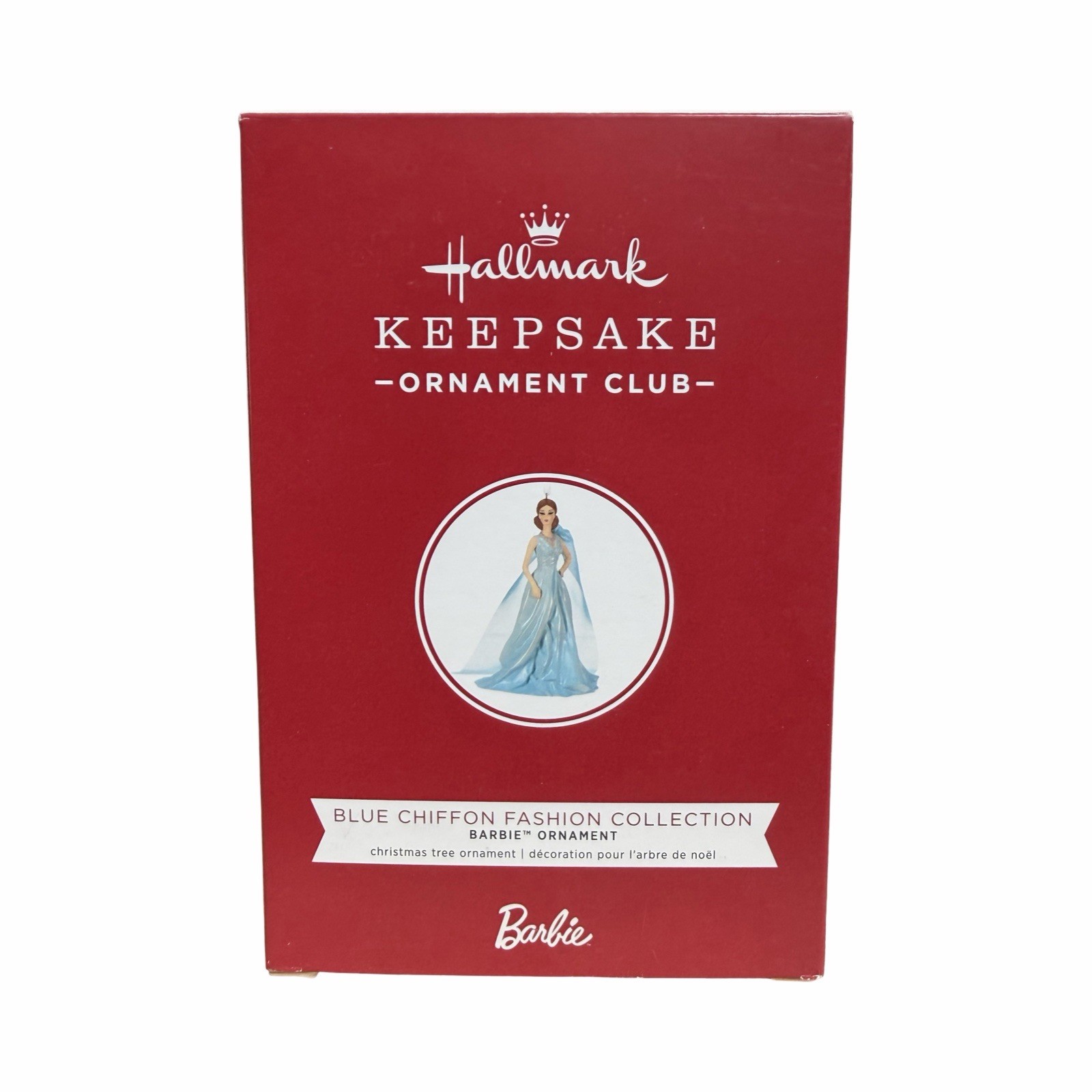 2019 Hallmark Barbie Blue Chiffon Fashion Collection Member Exclusive Ornament