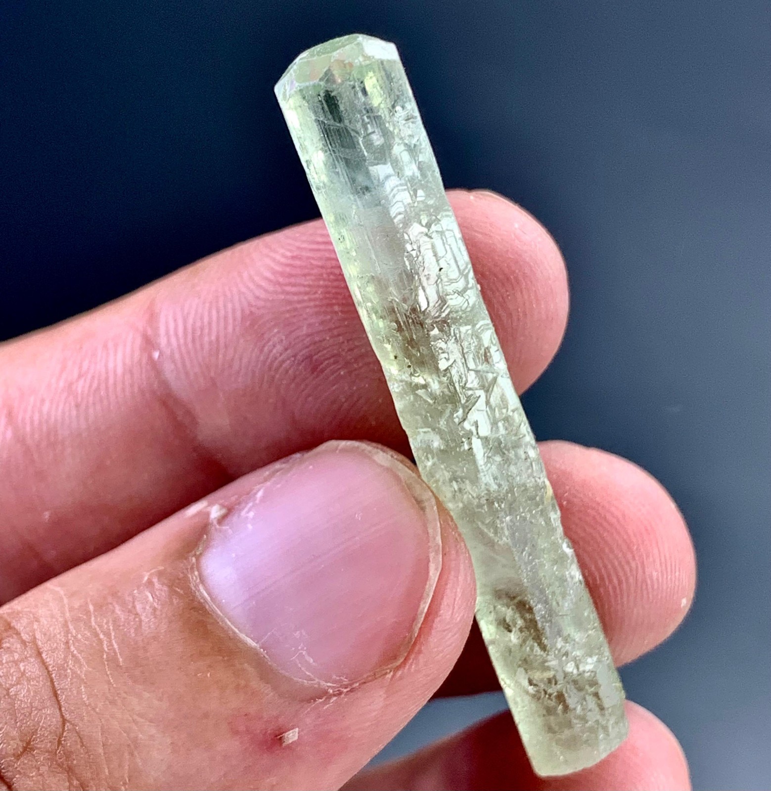 24 CT  Top Quality Terminated Beryl Var. Heliodor  Crystal from Pakistan