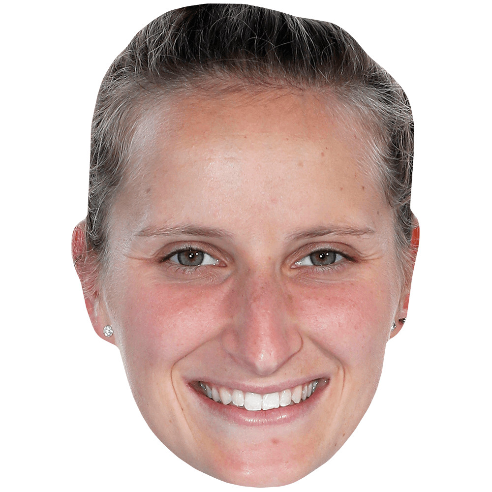 Markéta Vondroušová (Smile) Celebrity Mask, Flat Card Face, Fancy Dress Mask