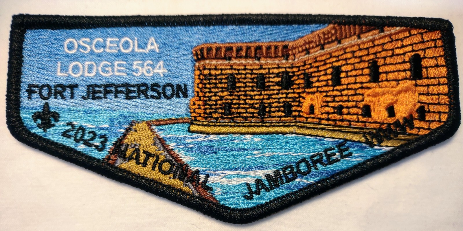 BSA SOUTHWEST FLORIDA OA OSCEOLA 564 2023 JAMBOREE PATCH FORT JEFFERSON 125 MADE