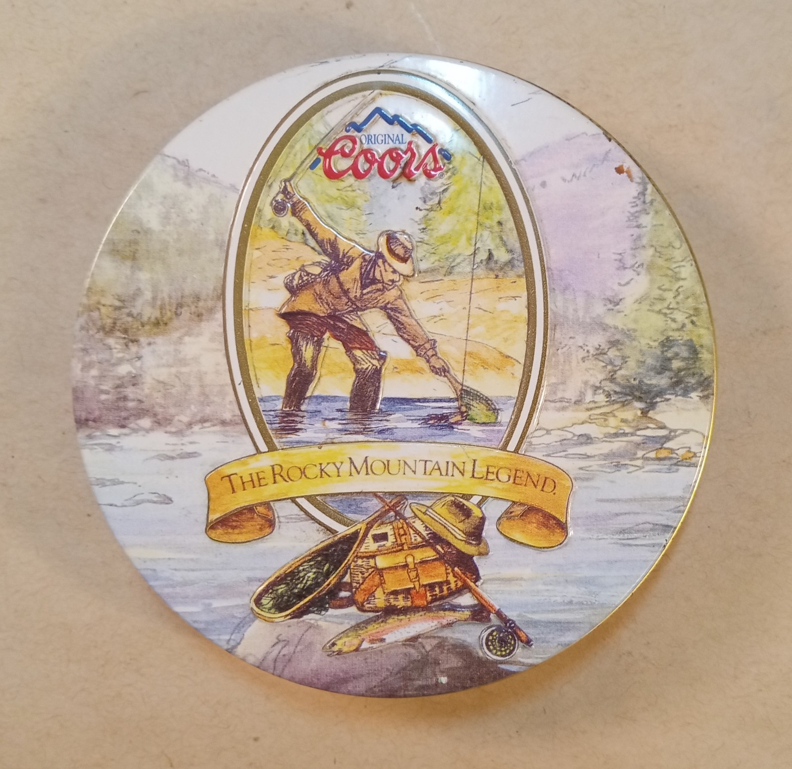 Coors VGT 1993 Coaster Tin Set. 4 Coasters. 3.25