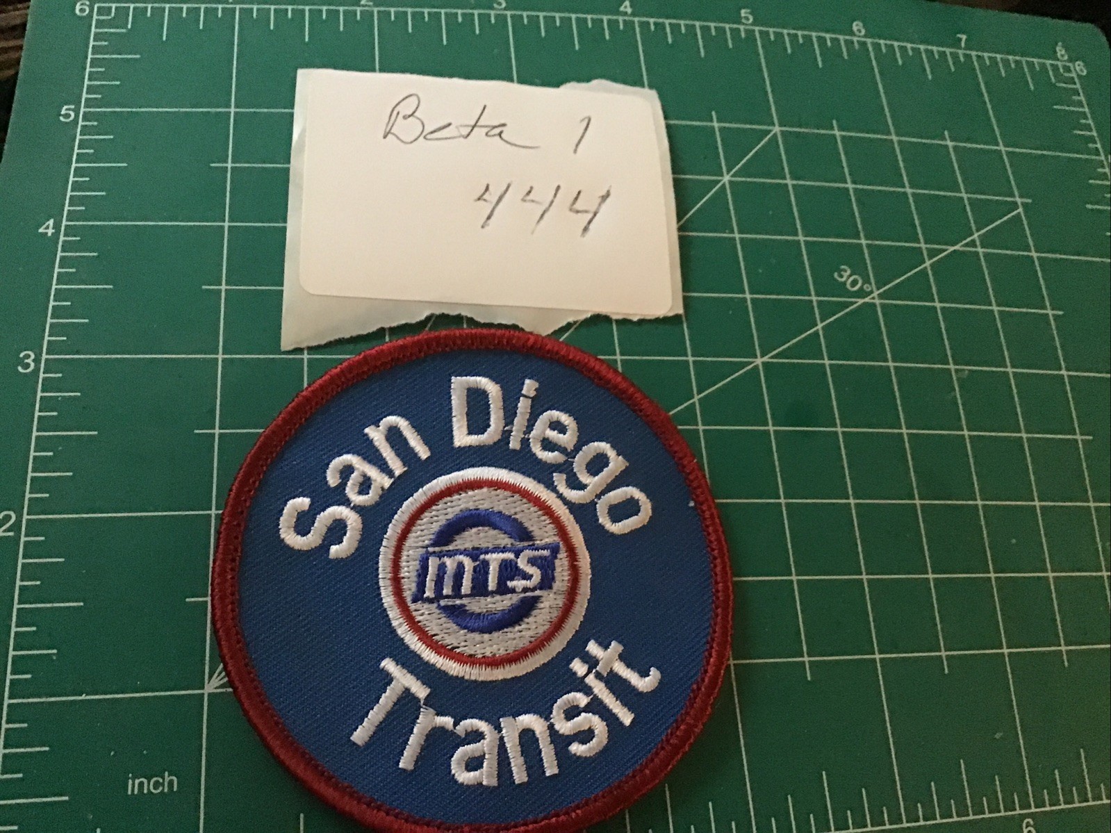 SAN DIEGO METROPOLITAIN TRANSIT SYSTEM MTS PATCH CREST CALIFORNIA SOUVENIR
