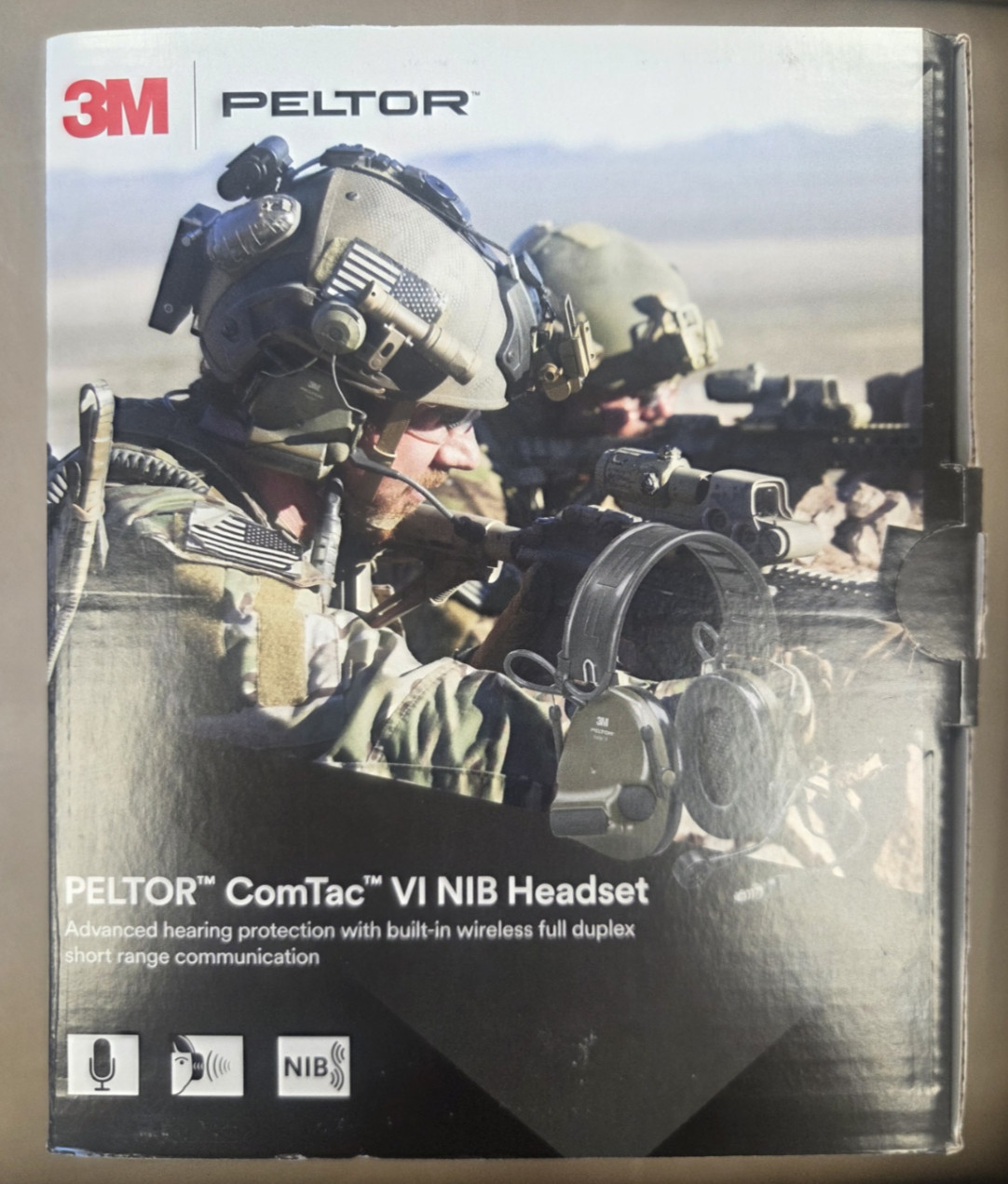 Genuine 3M Peltor ComTac VI NIB Headset. Brand New. .