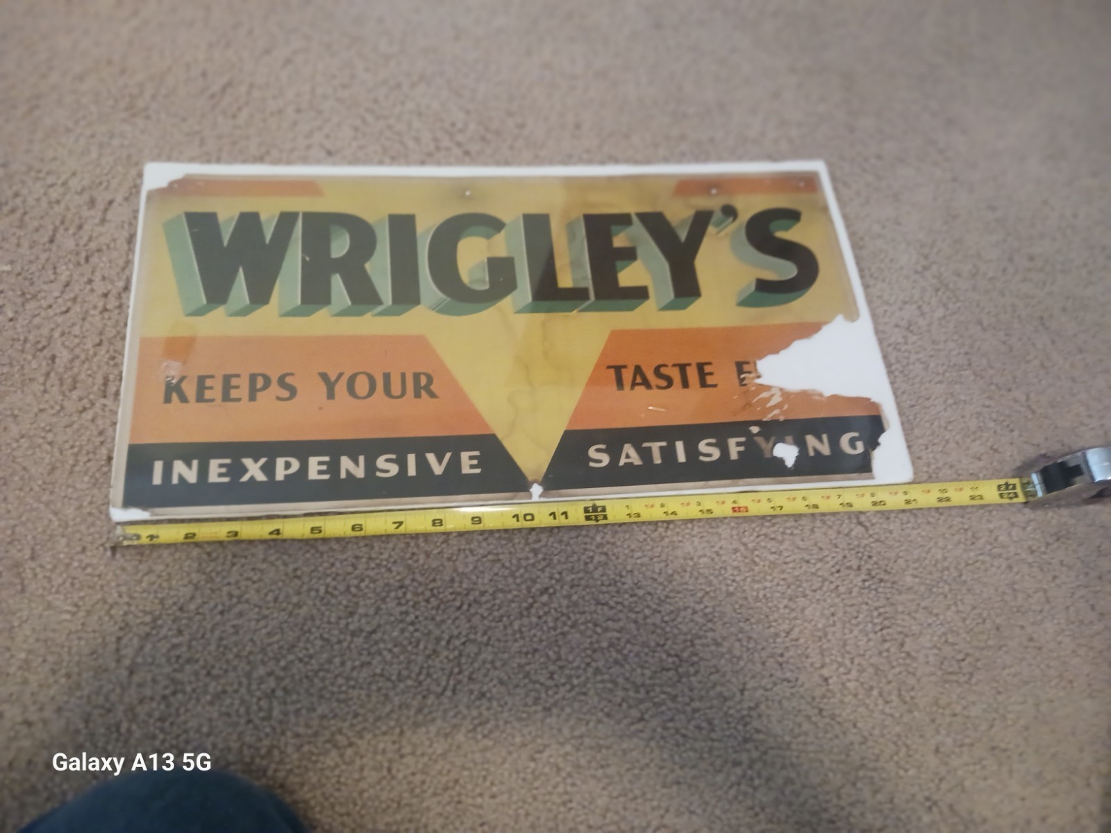 Vintage 1920\'s 30\'s Wrigley’s LITHO Advertising Rare And Scarce L@@k