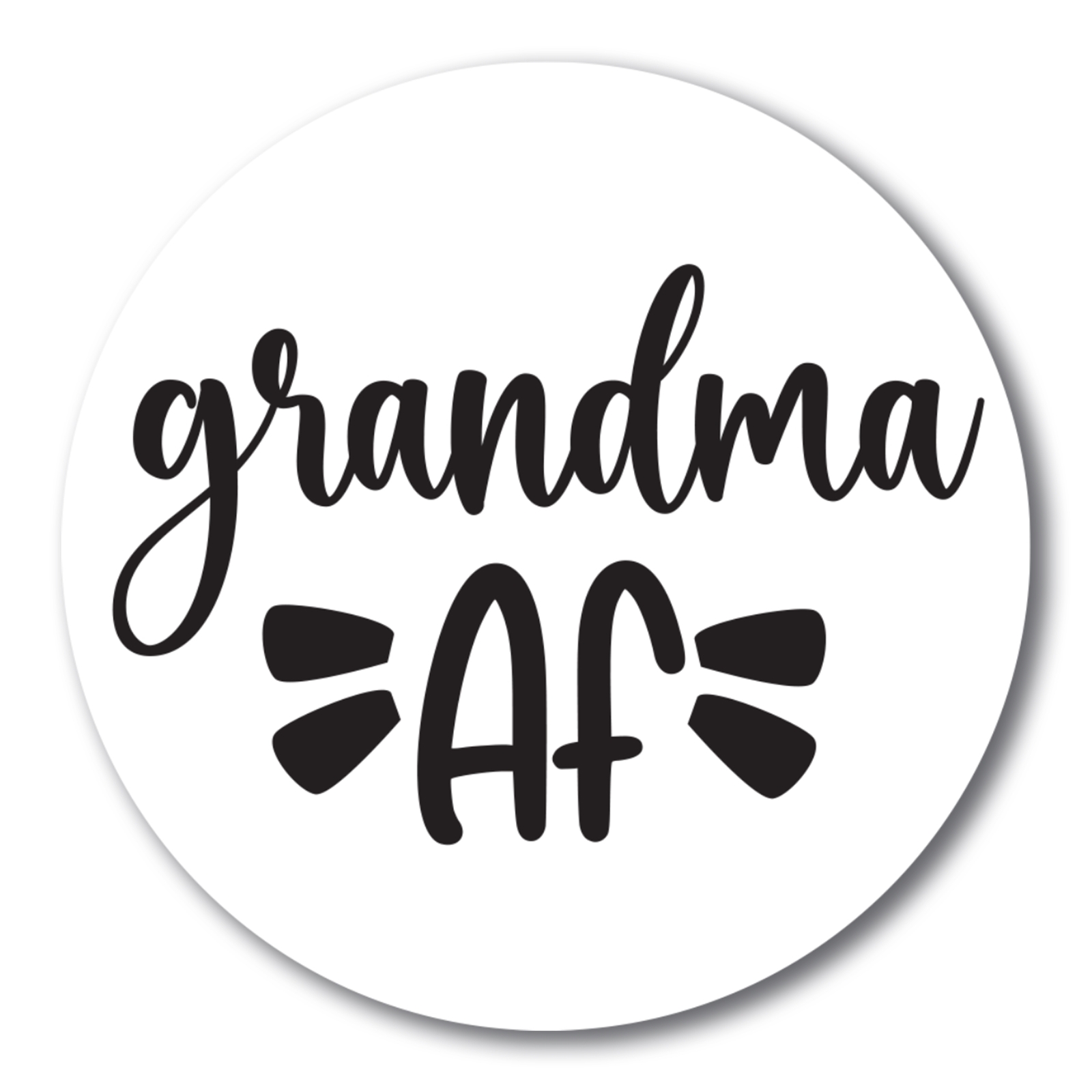 Magnet Me Up Funny Cute Grandma AF Magnet Decal, 5 In Automotive Magnet for Car
