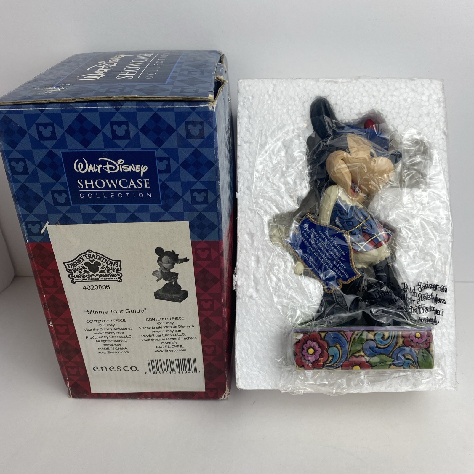 Jim Shore Enesco Disney Traditions  Figurine Minnie Tour Guide 4020806