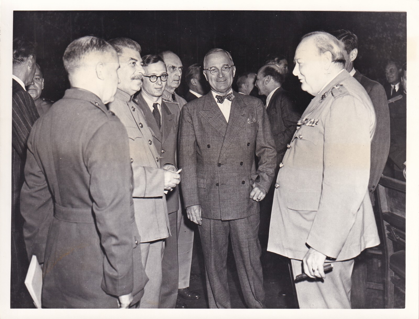 The Potsdam Conference 1945 Big Three - Churchill, Truman & Stalin - RARE L176C