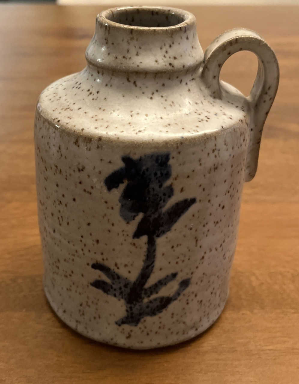 Vintage Salt-Glazed Stoneware Jug 6.5\