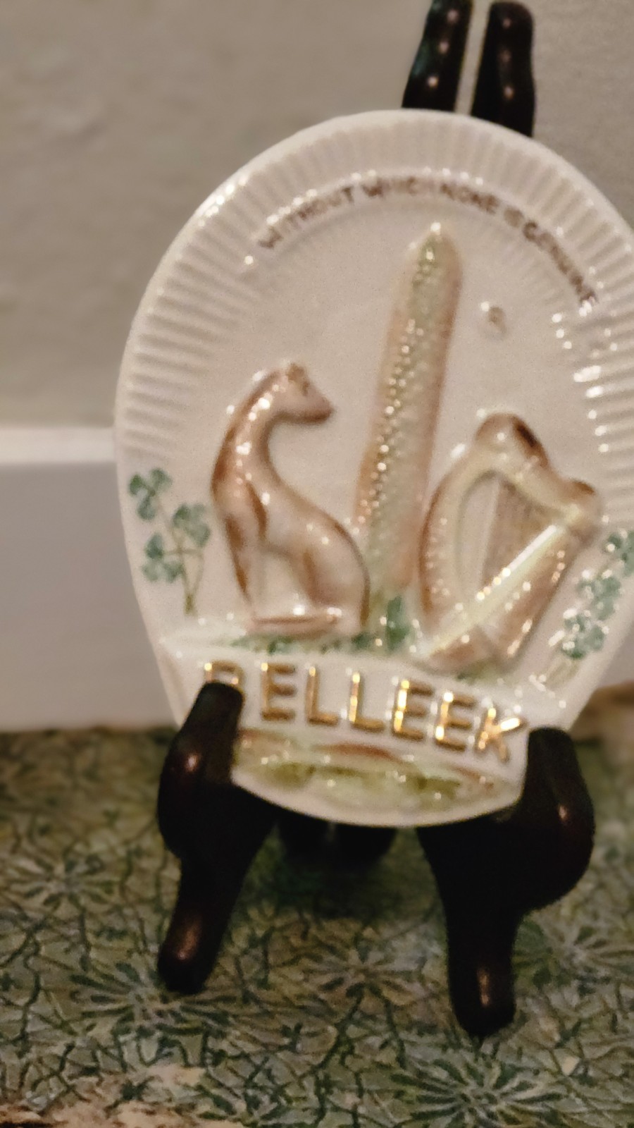 BELLEEK COLLECTOR'S SOCIETY SPECIAL EDITION OF BELLEEK TRADE MARK PLAQUE 1979
