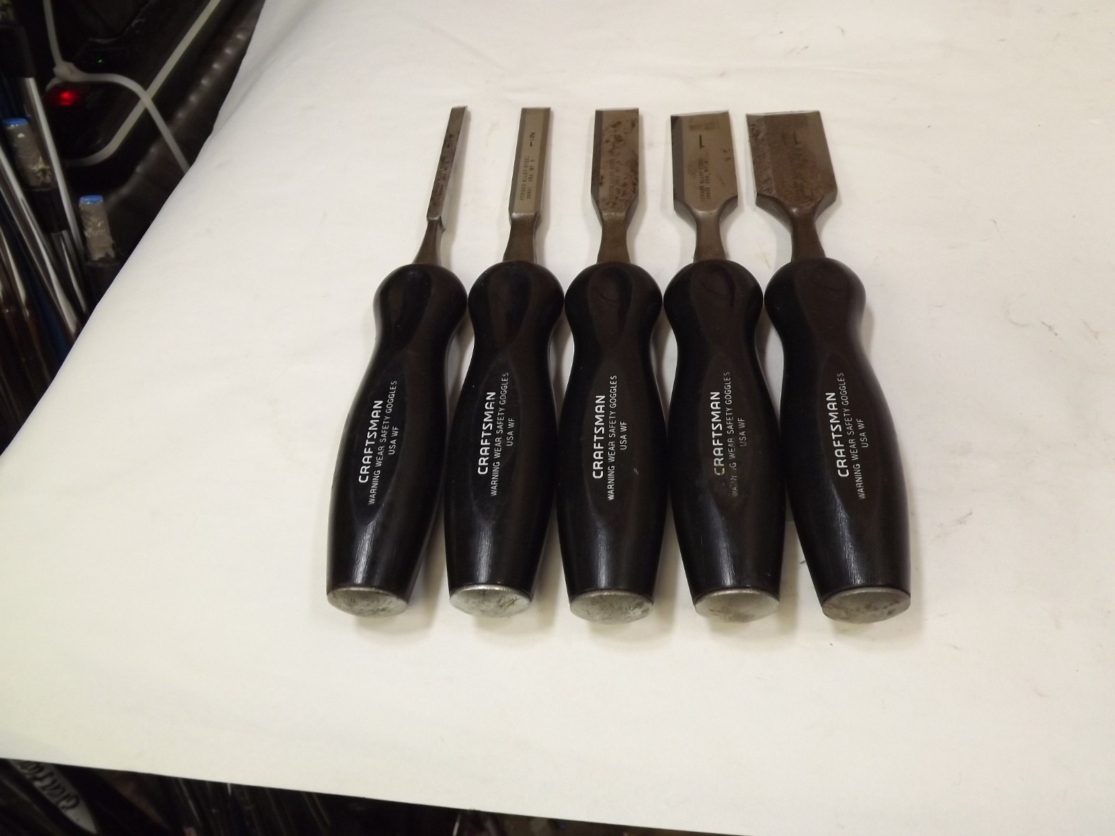 Craftsman 36859 5 Pc Wood Chisel Set 1/4 1/2 3/4 1\