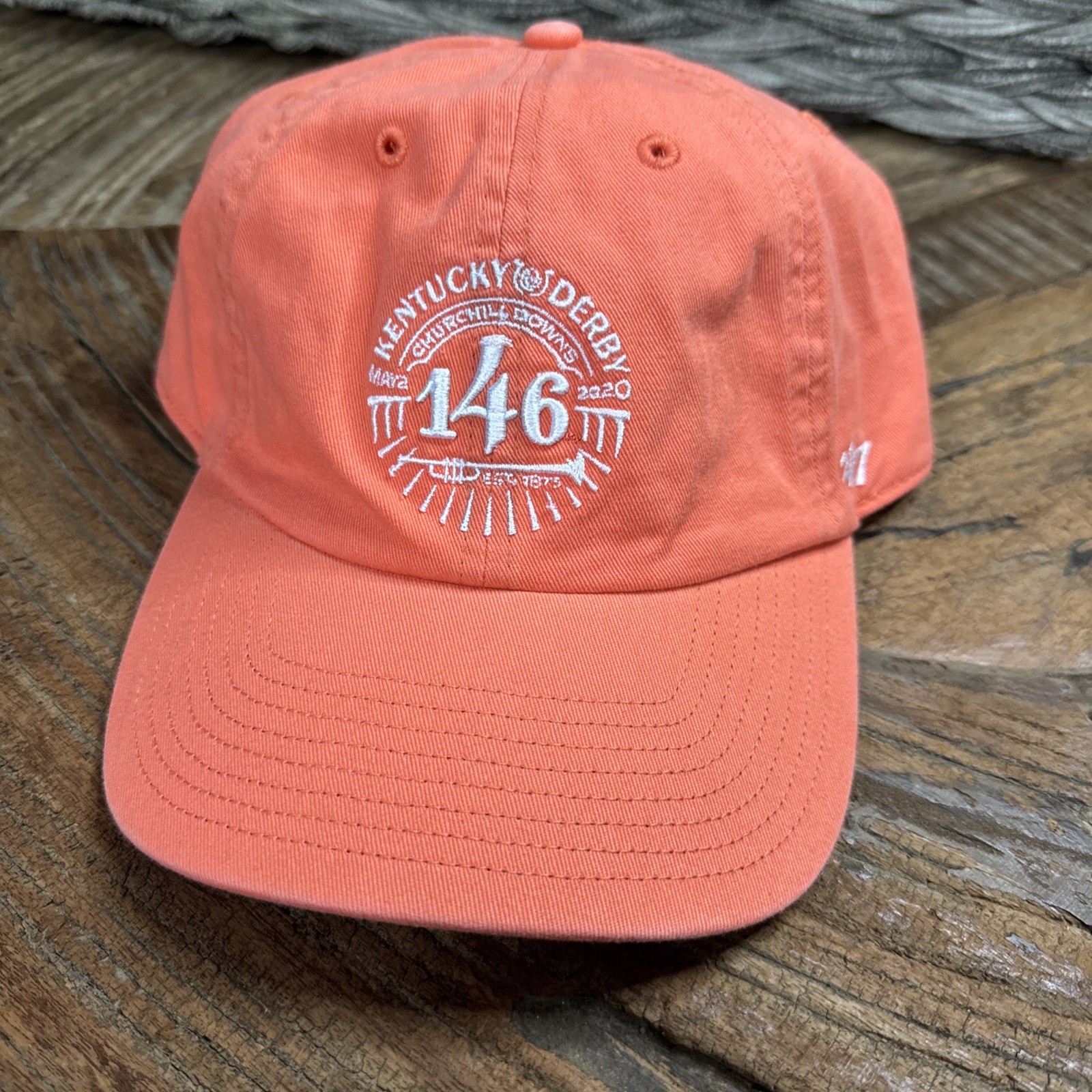 47 Brand  Womens 146th Running of the Kentucky Derby Cap Hat, Peach NWOT
