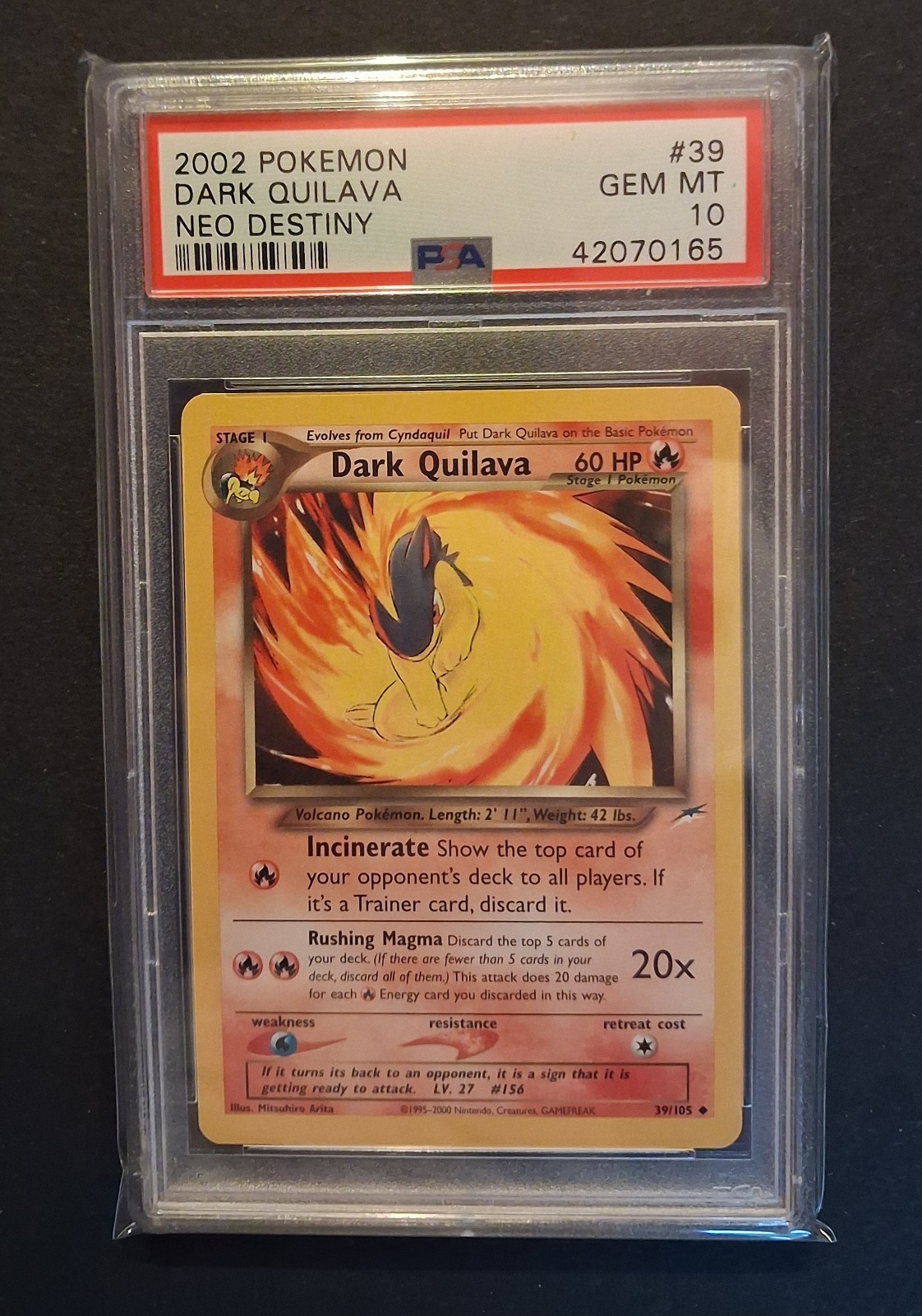 Dark Quilava Neo Destiny #39 Gem Mint PSA 10 Pokemon Card