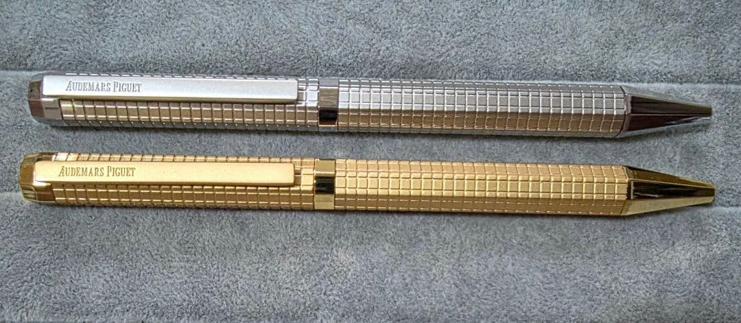Audemars Piguet Ballpoint Pen Gold Silver Set of 2 VIP Novelty Gift Box New