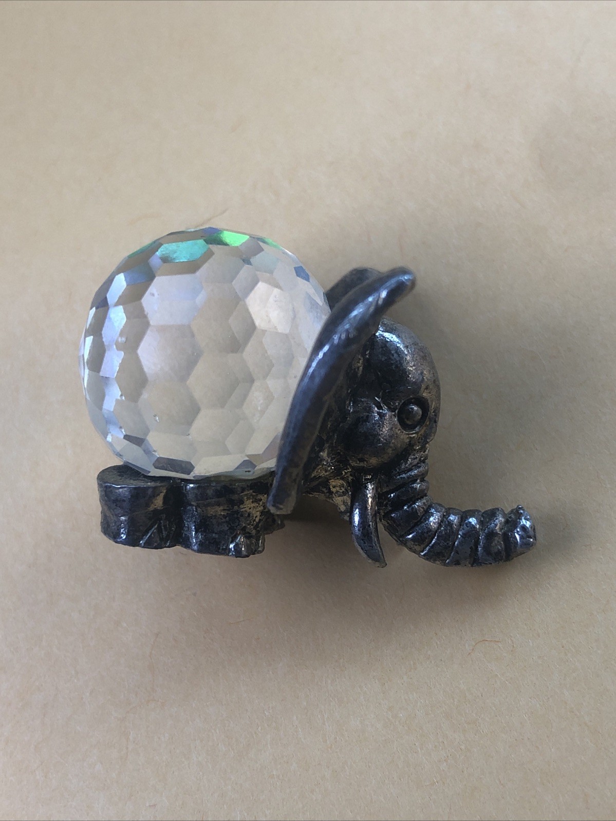 Rare Vintage Fireball Elephant Crystal Ball Figure (1oz) 