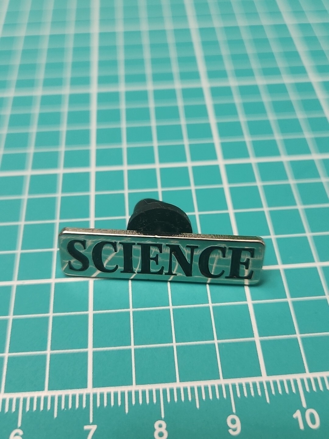 Vtg The Unemployed Philosophers Guild Science Silver Tone Lapel Pin