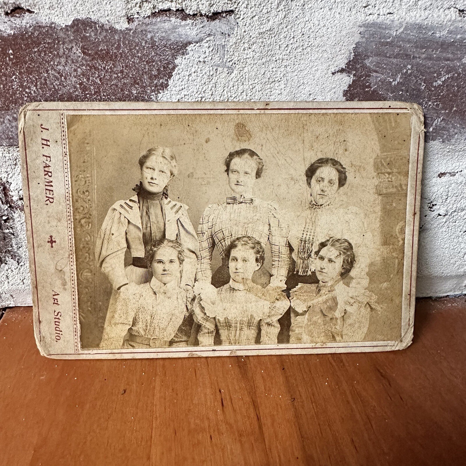 Vtg Women\'s Club Sisters Cabinet Card Group Photo 1800 Victorian Era Identified Vtg Women\'s Club Sisters Cabinet Card Group Photo 1800 Victorian Era Identified