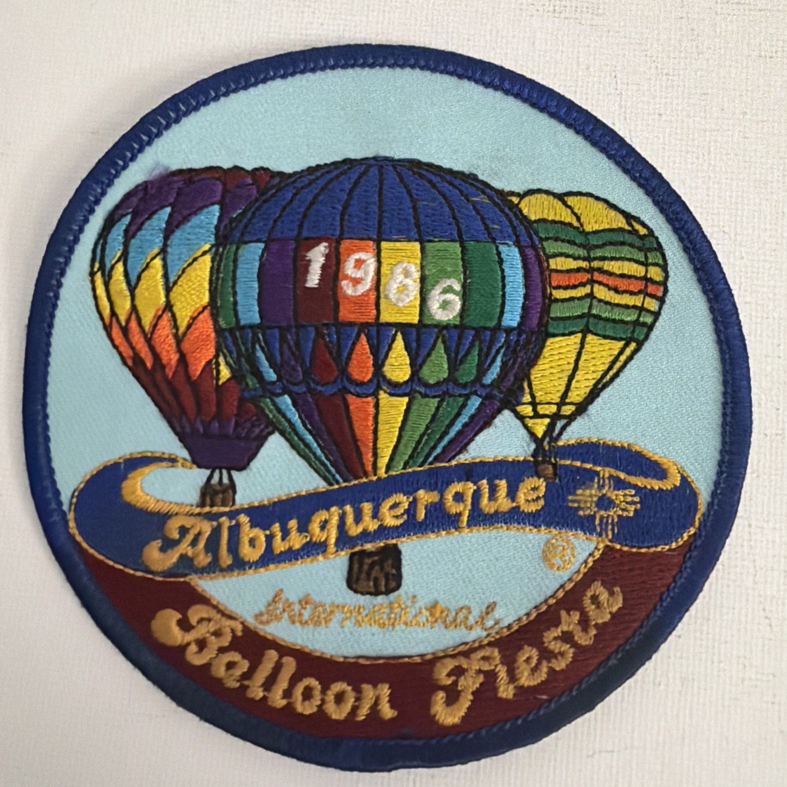 1986 Albuquerque International Balloon Fiesta Official Embroidered Patch NOS New