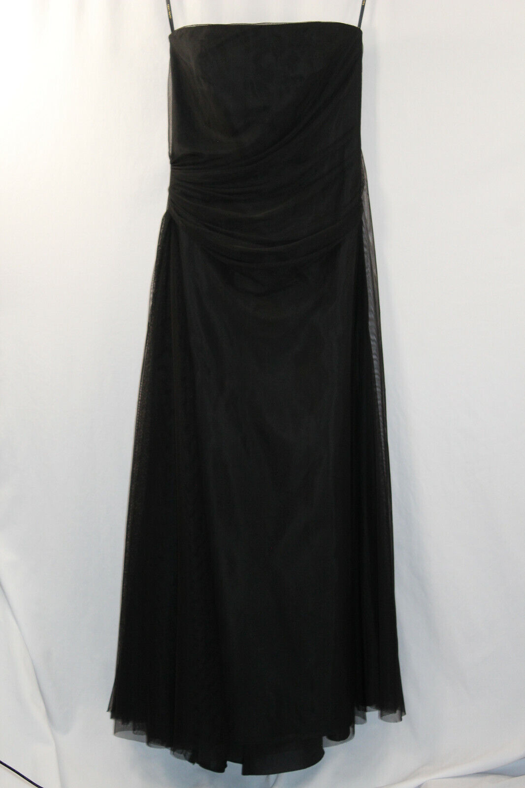 Vera Wang Black Strapless Evening Gown SZ 10 