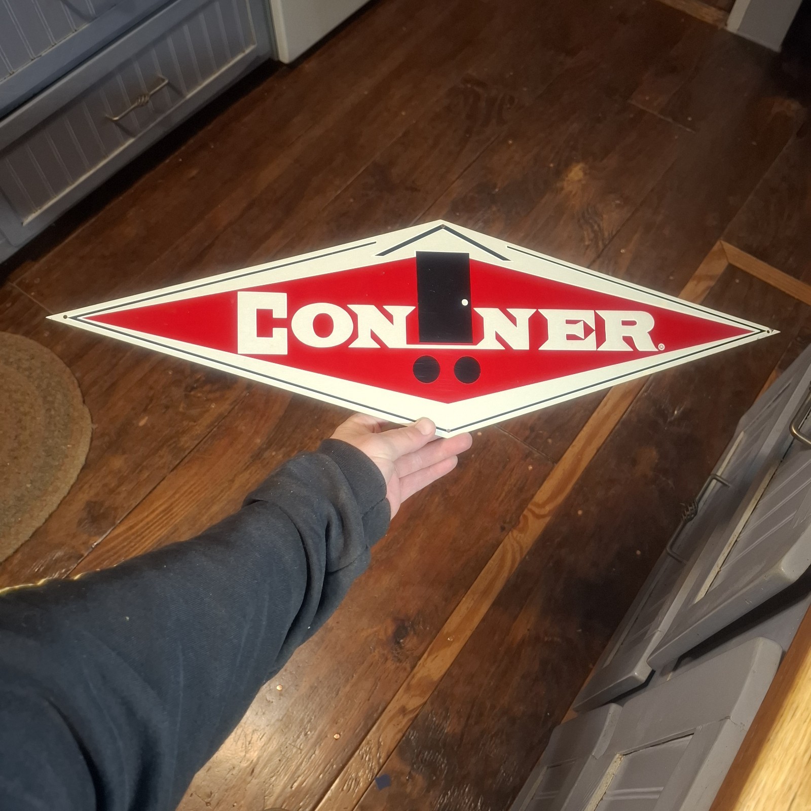Vintage Smaltz paint sign Conner Trucks Trailers Advertisement