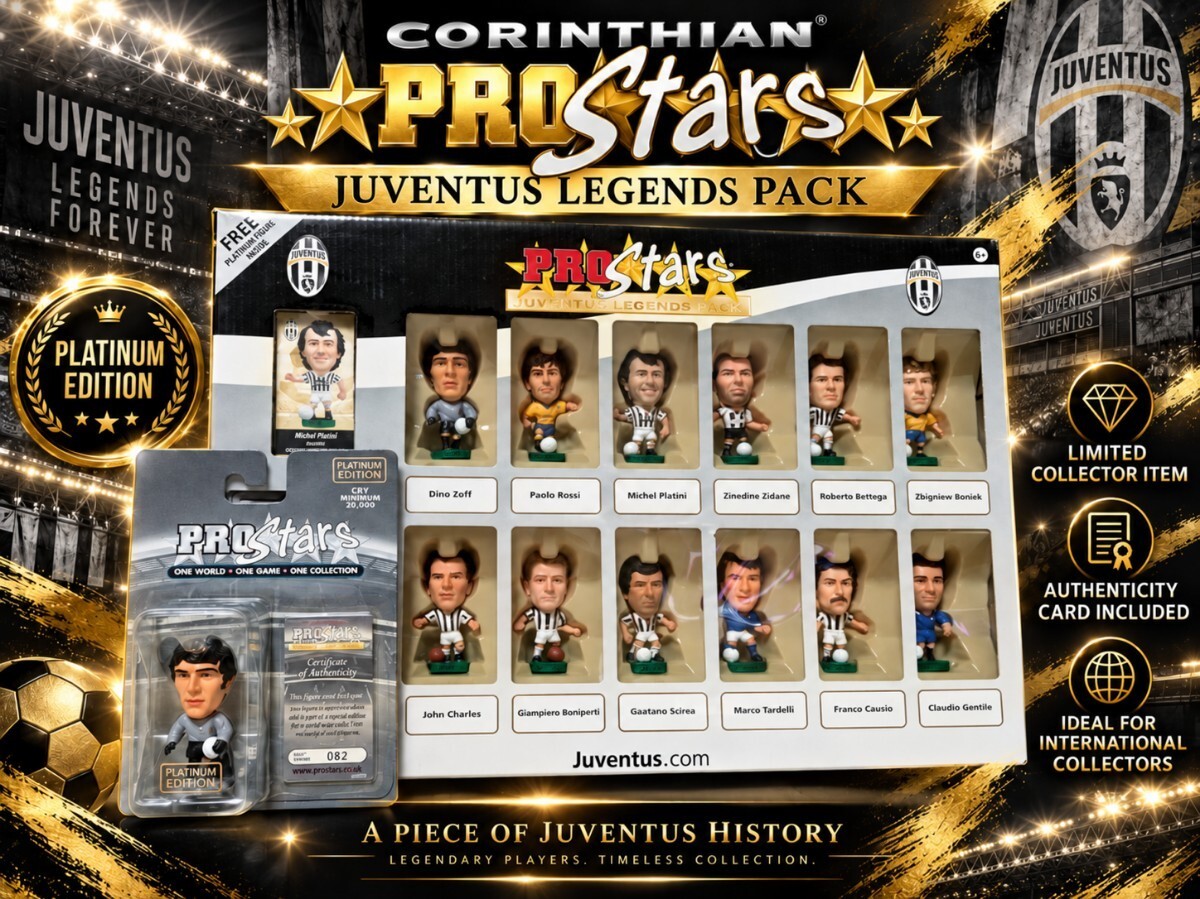 Corinthian Prostars Juventus Legends Pack set of 12 Corintian prostars soccer fi