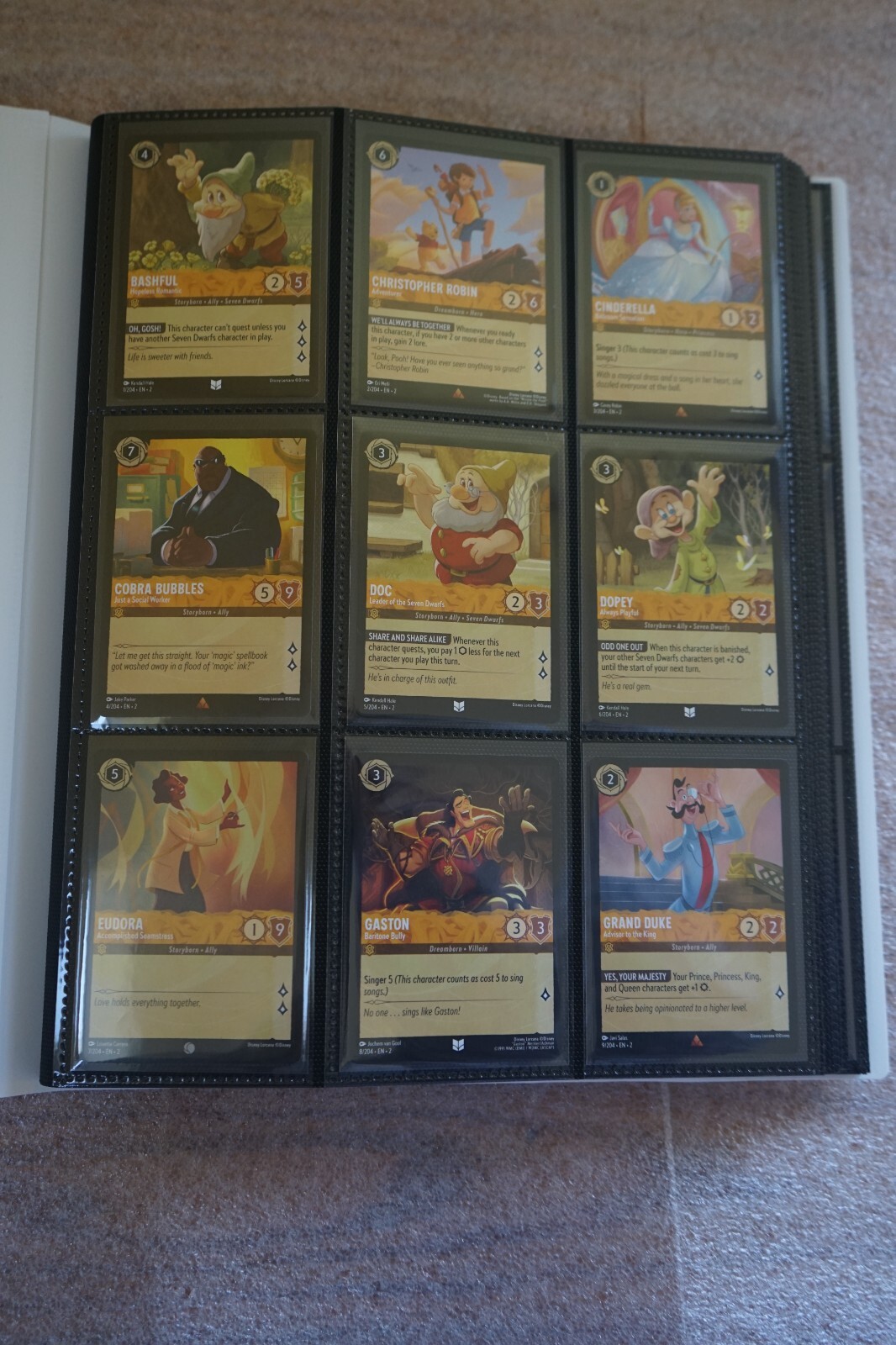 2024 Disney Lorcana: Rise of the Floodborn Non-Foil Complete Set Near Mint/ Mint