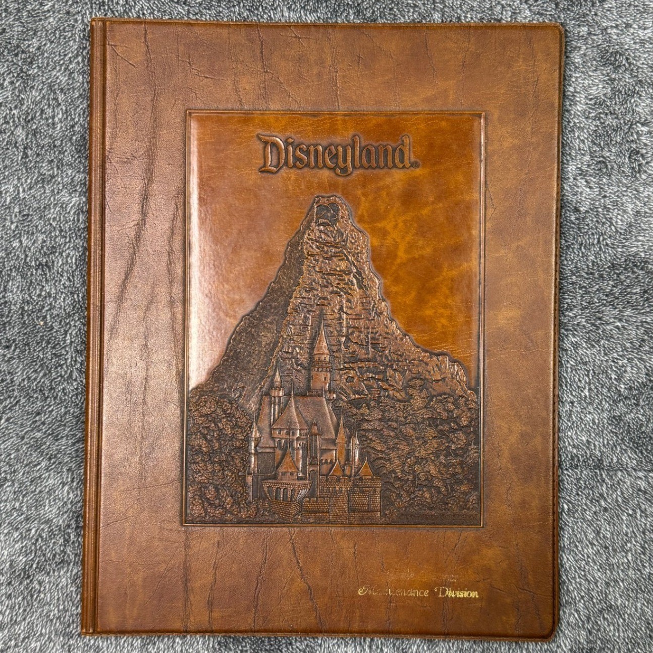 RARE Vintage Disneyland Maintenance Division Embossed Matterhorn Cast Portfolio
