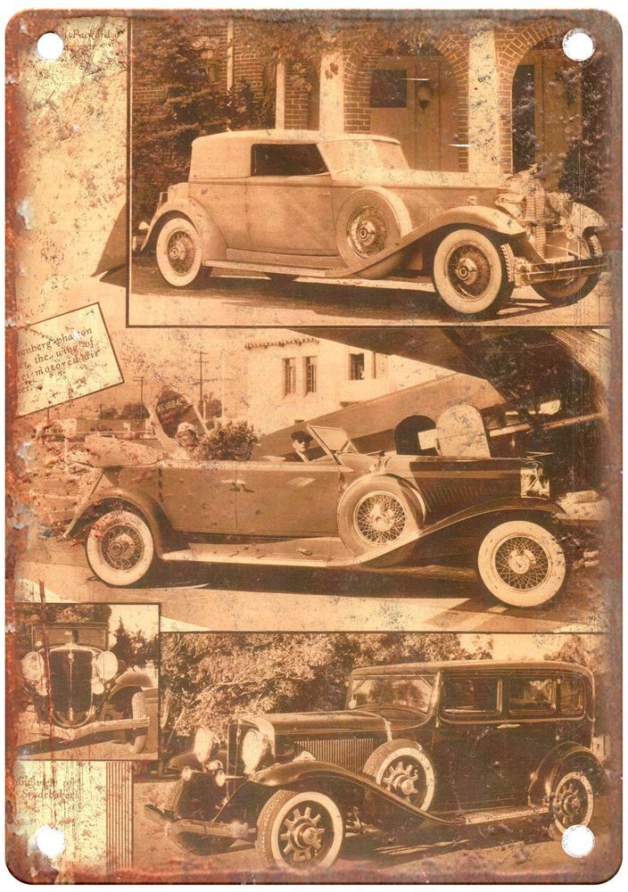 1932 Packard Vintage Automobile Ad Retro Look Reproduction Metal Sign A3148