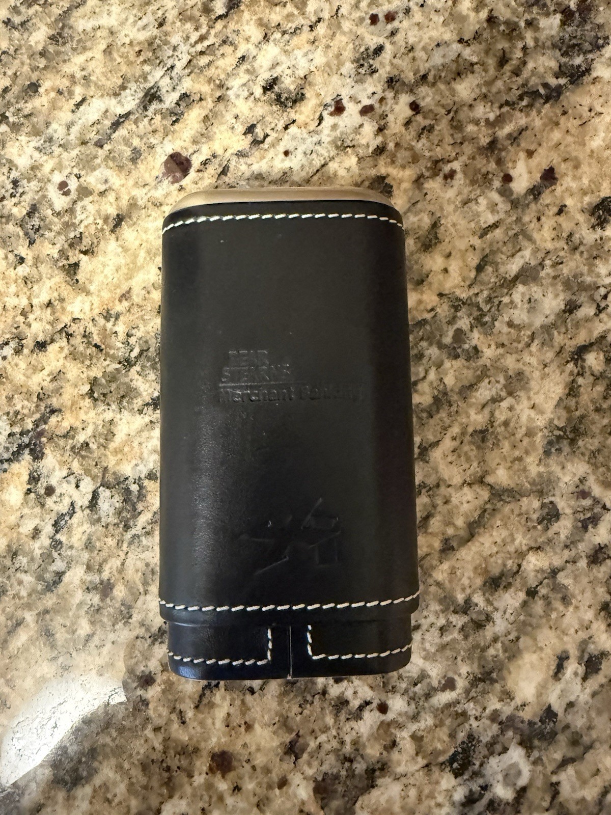Cigar Case - Bear Sterns Black Leather Cigar Case - Bear Sterns Black Leather