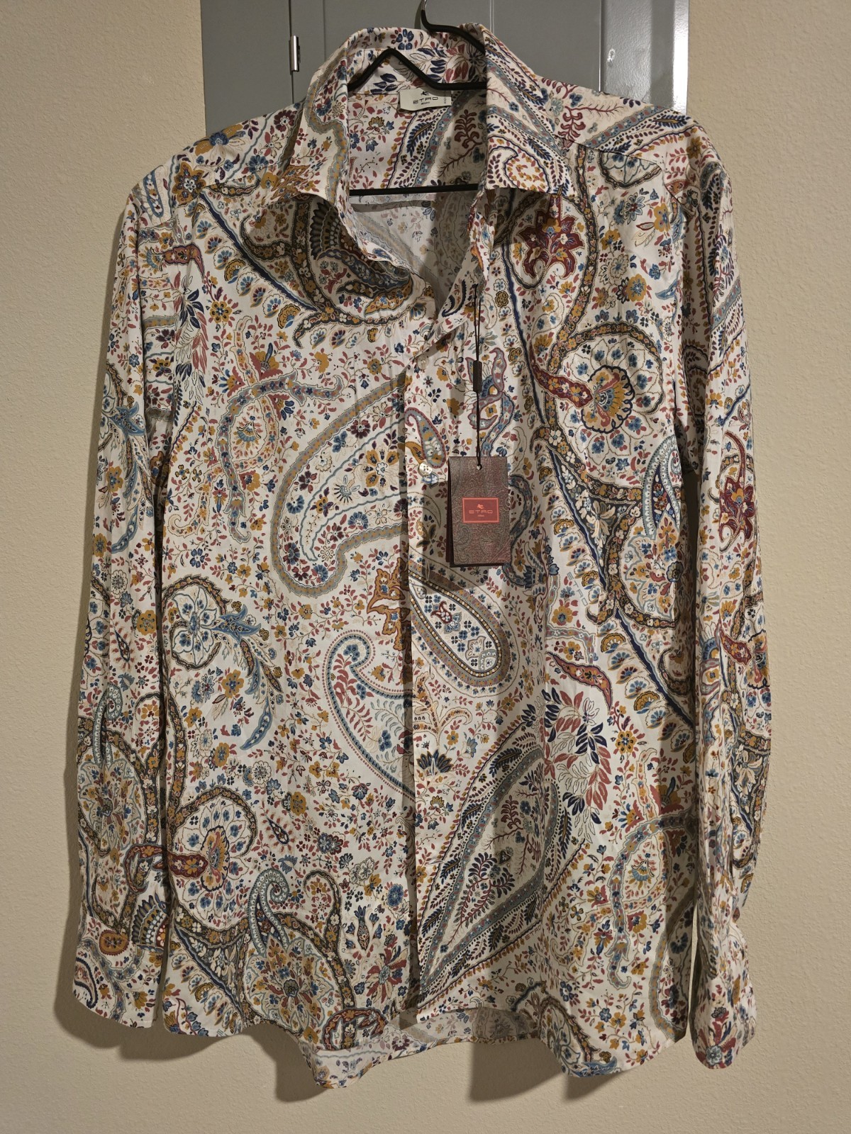 Etro Men's Long Sleeve Button-Up size large