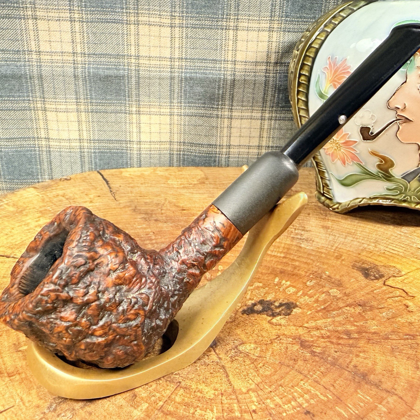 Estate 1950-60’s GNARLY- CASTELLO Sea Rock Briar Cantù Italy SC 95F Tobacco Pipe