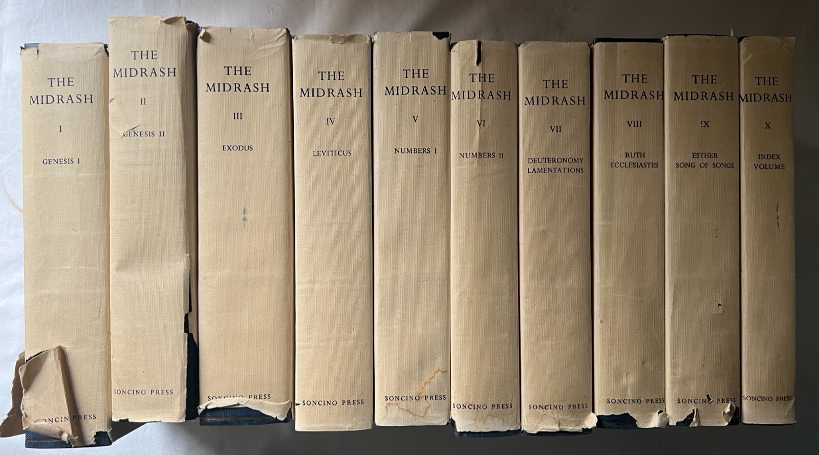 Soncino Midrash Rabbah: 10 Volume English Translation