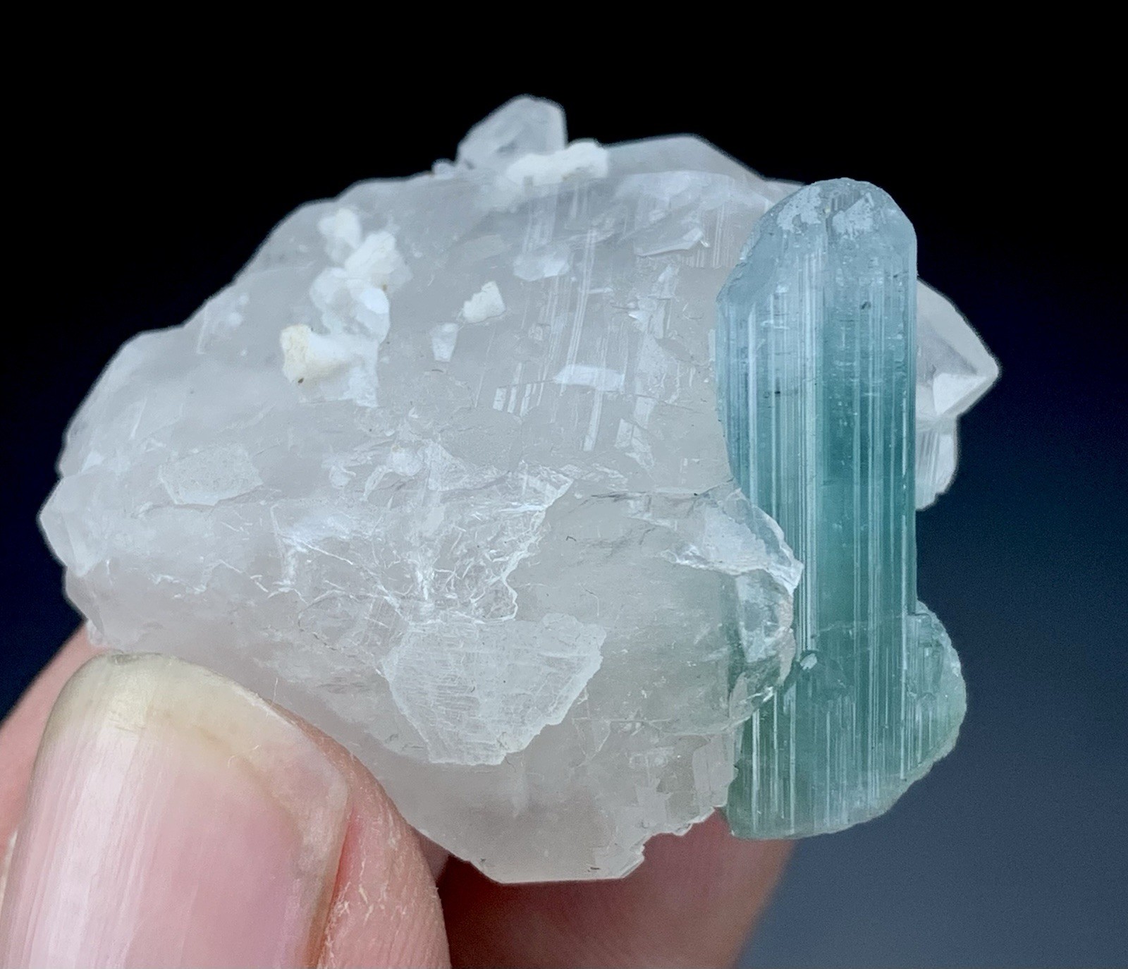 100 Cts Beautiful Tourmaline Crystal Specimen From Afghanistan.