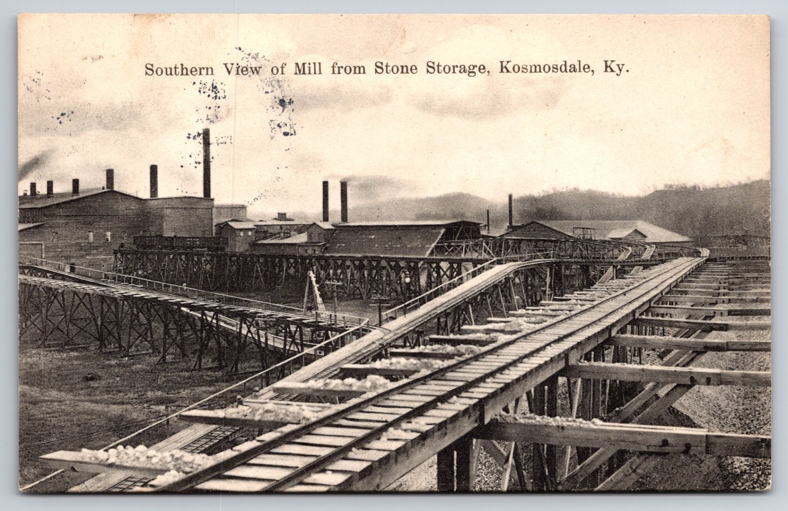 Kosmosdale Kentucky Louisville Southern View Mill Stone Storage Railroad PC