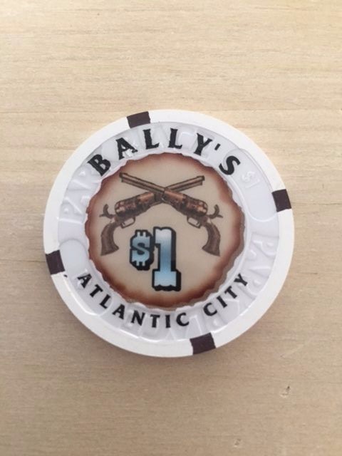 $1 BALLY'S ATLANTIC CITY CASINO CHIP