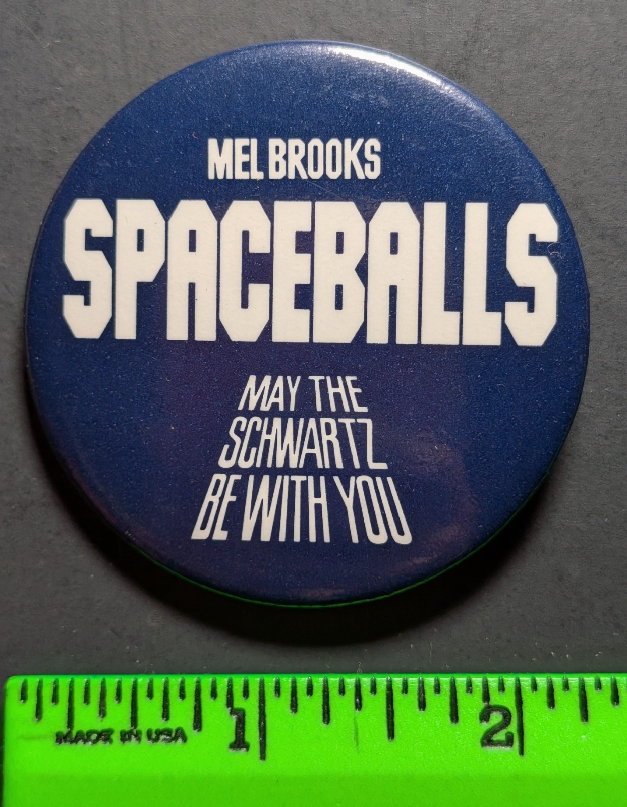 Vintage 1980s Spaceballs The Movie Pinback Pin
