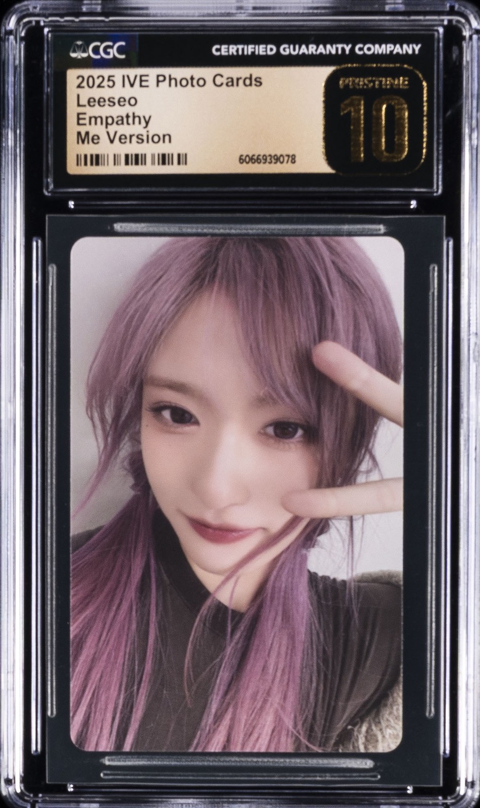 2025 IVE EMPATHY PHOTOCARDS ME VERSION LEESEO CGC 10 PRISTINE