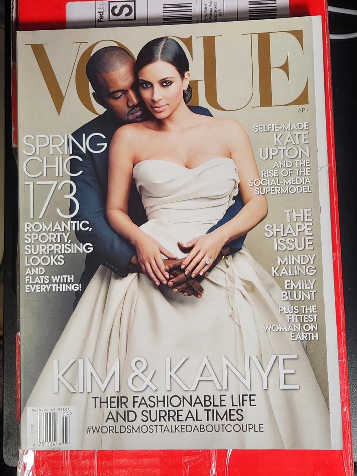 Vogue April 2014 Magazine Featuring Kim & Kanye on Cover