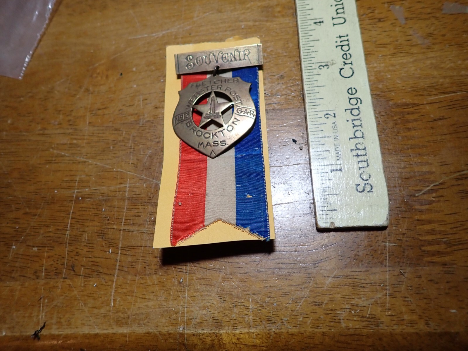 GRAND ARMY REPUBLIC FLETCHER WEBSTER 38TH BOSTON ENCAMPMENT MEDAL bx F #6 GRAND ARMY REPUBLIC FLETCHER WEBSTER 38TH BOSTON ENCAMPMENT MEDAL bx F #6
