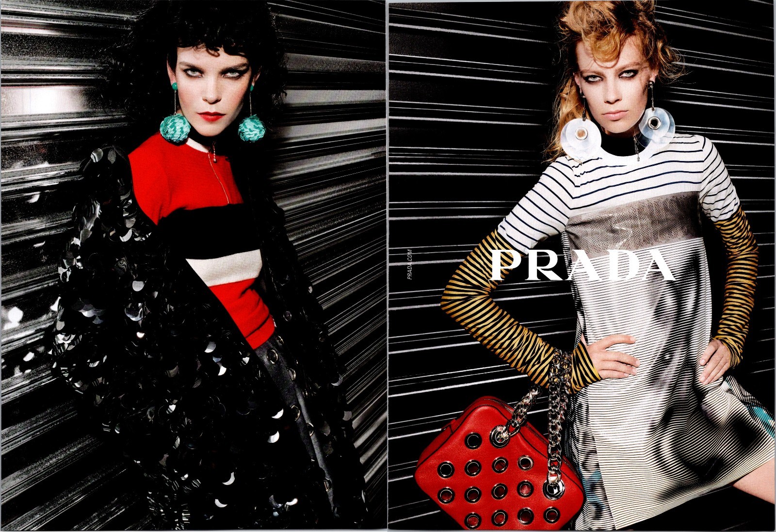 2015 • PRADA 2 Page Print Ad • Fashion 2000s Style GA.28
