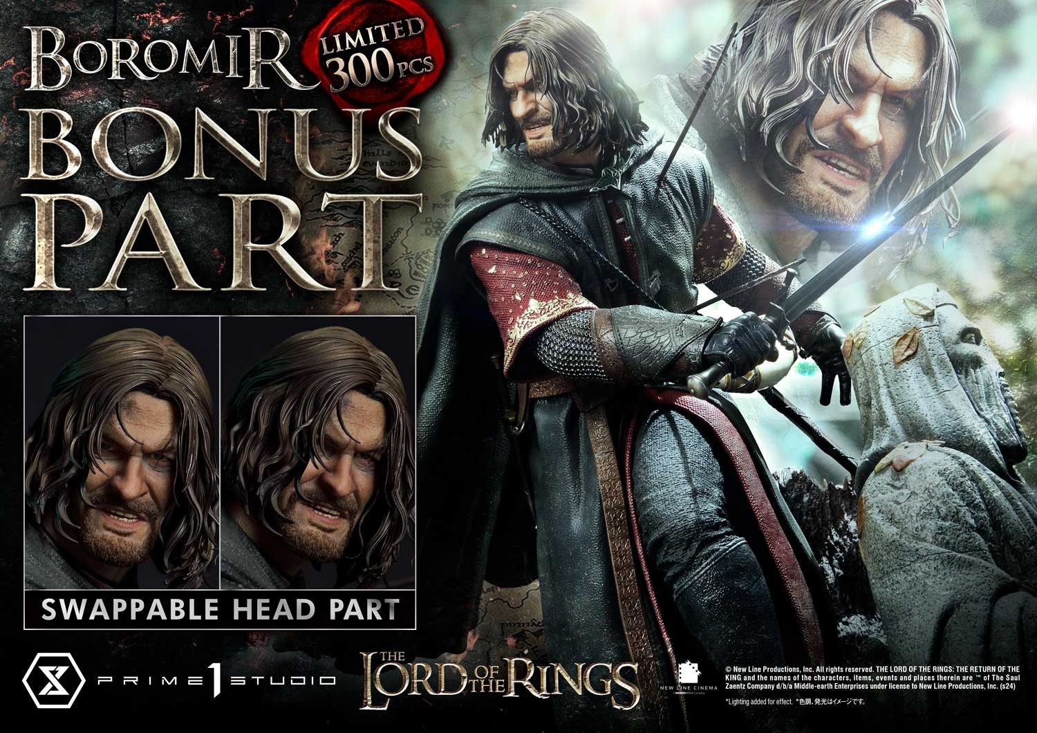 Prime 1 Studio Boromir BONUS Version 1:4 Scale Statue Lord Of The Rings