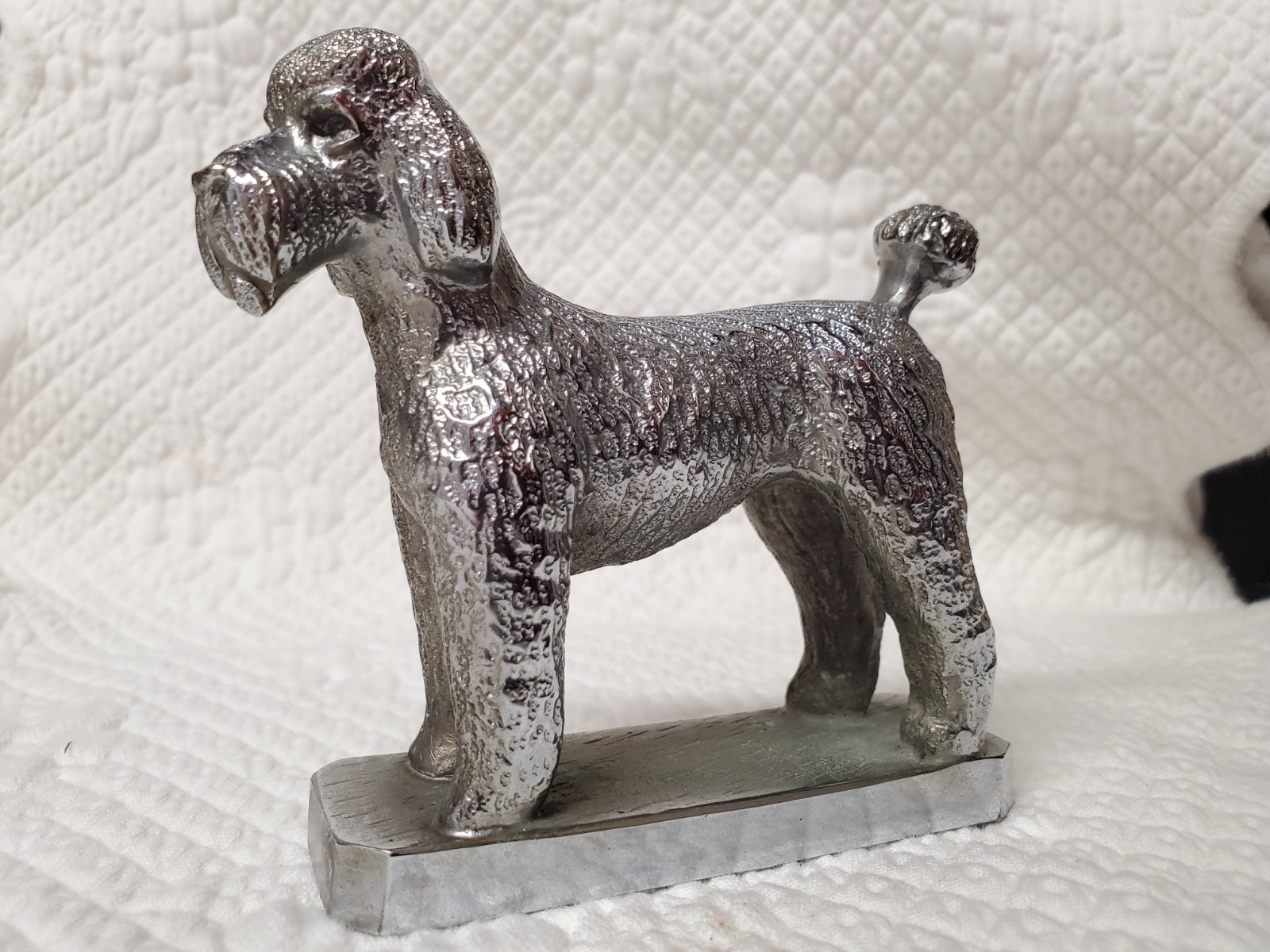Louis Lejeune French Poodle Dog Car Mascot Hood Ornament Figure