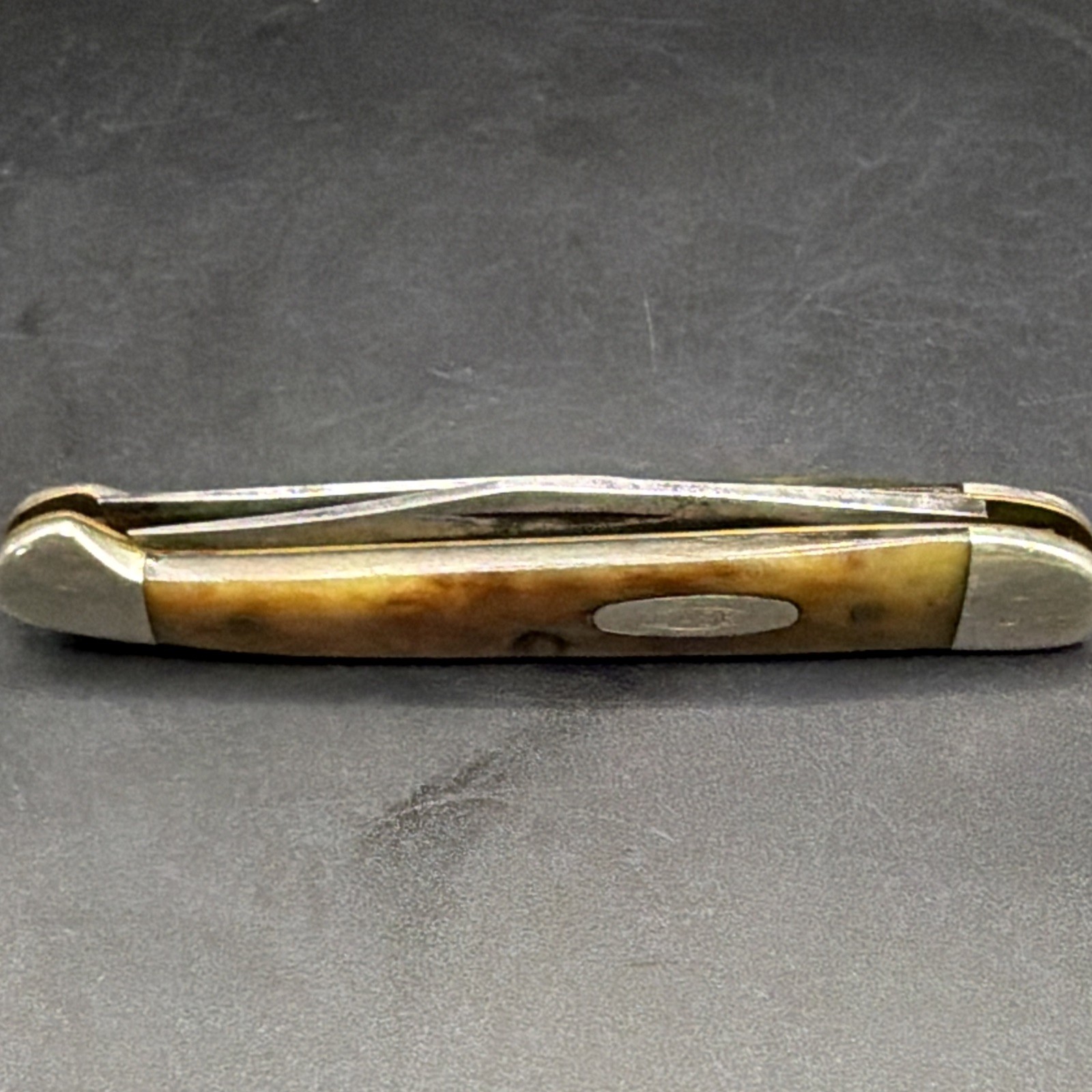 Vintage Case XX 1974 6 Dot 62109X Smooth Bone Baby Copperhead Pocket Knife Nice