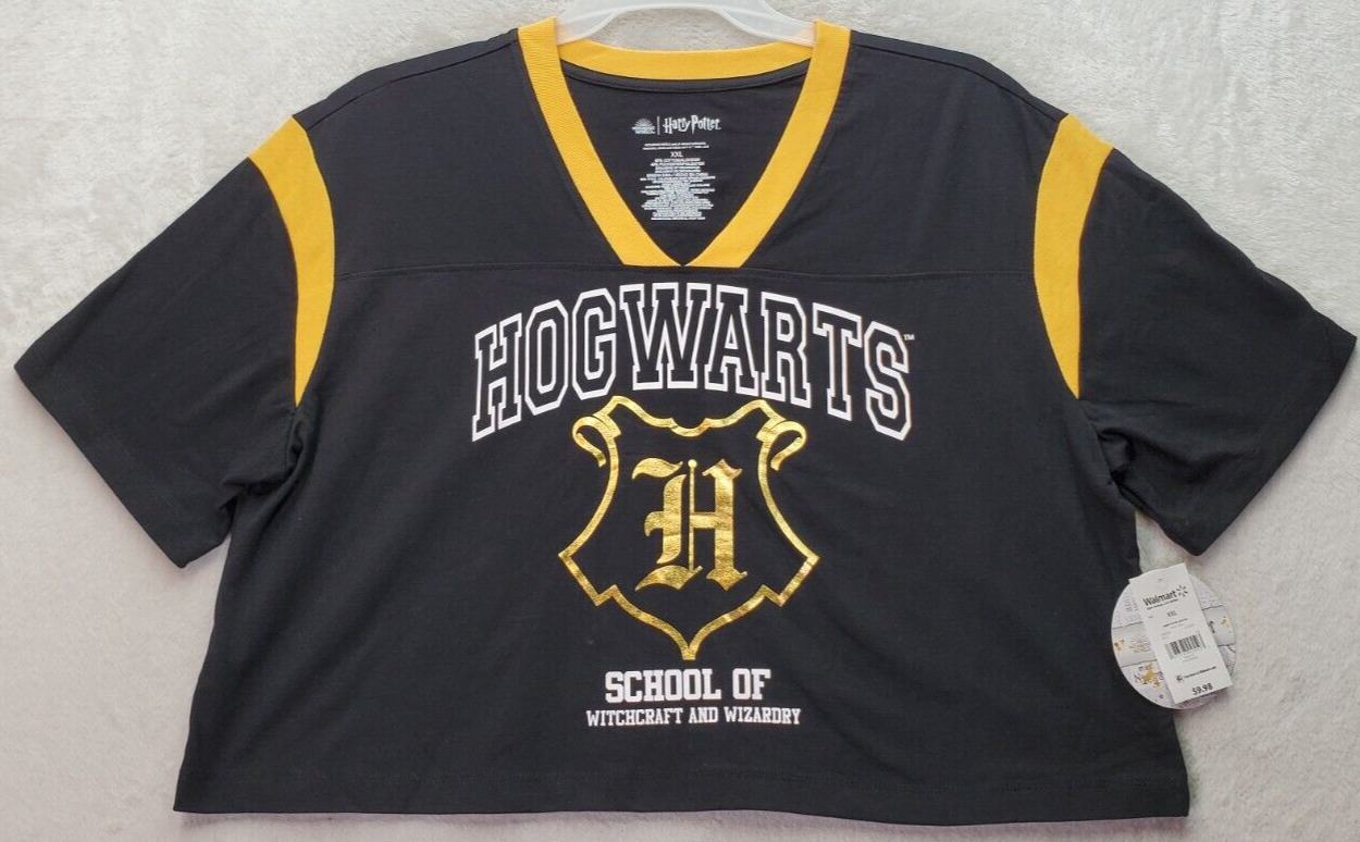 Harry Potter T Shirt Women\'s 2XL Black Hogwarts School of Witchcraft & Wizardry