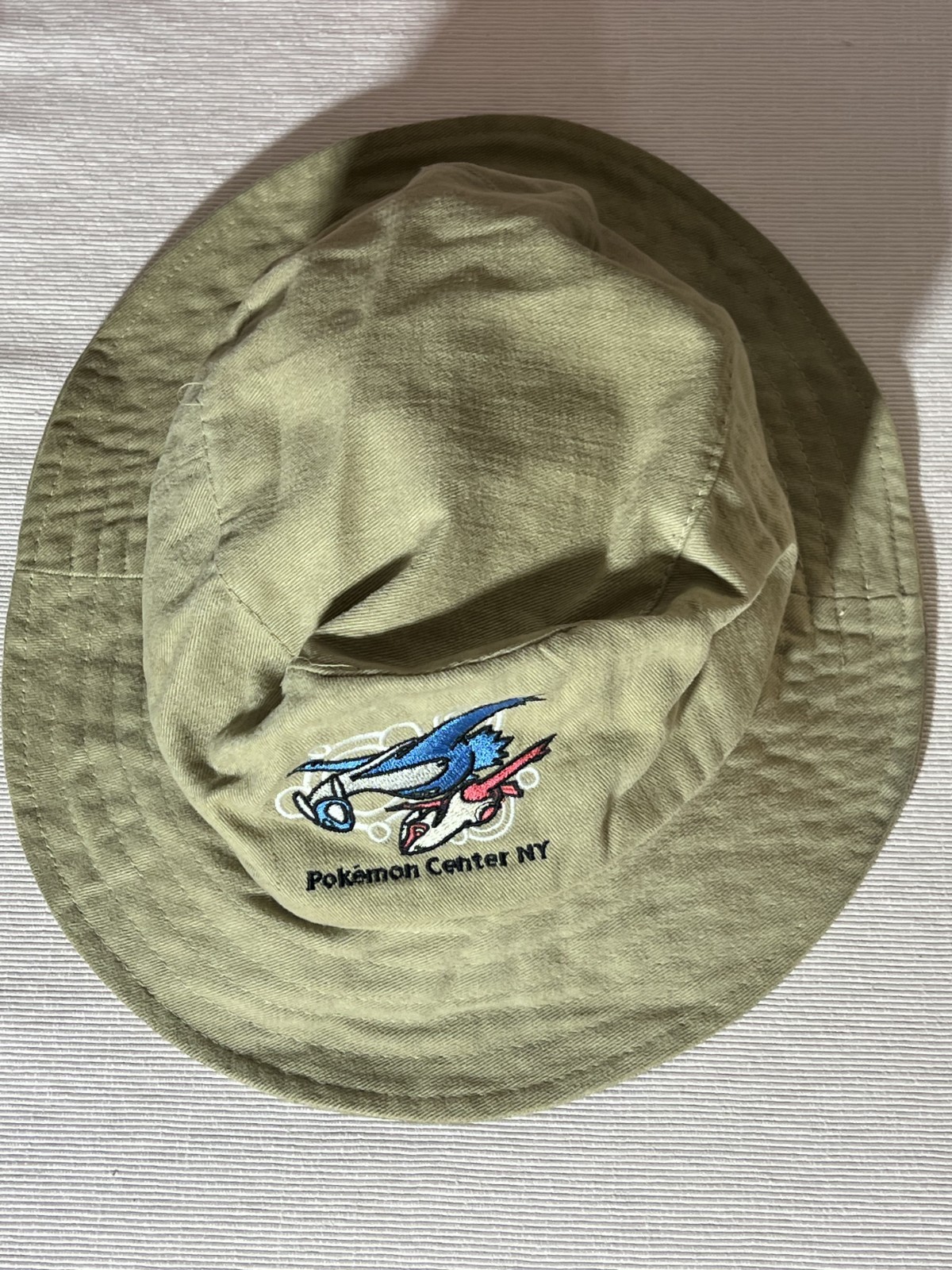 Vintage 2001 Pokemon Center NY Latios Latias Bucket Hat New York Promo Rare OS