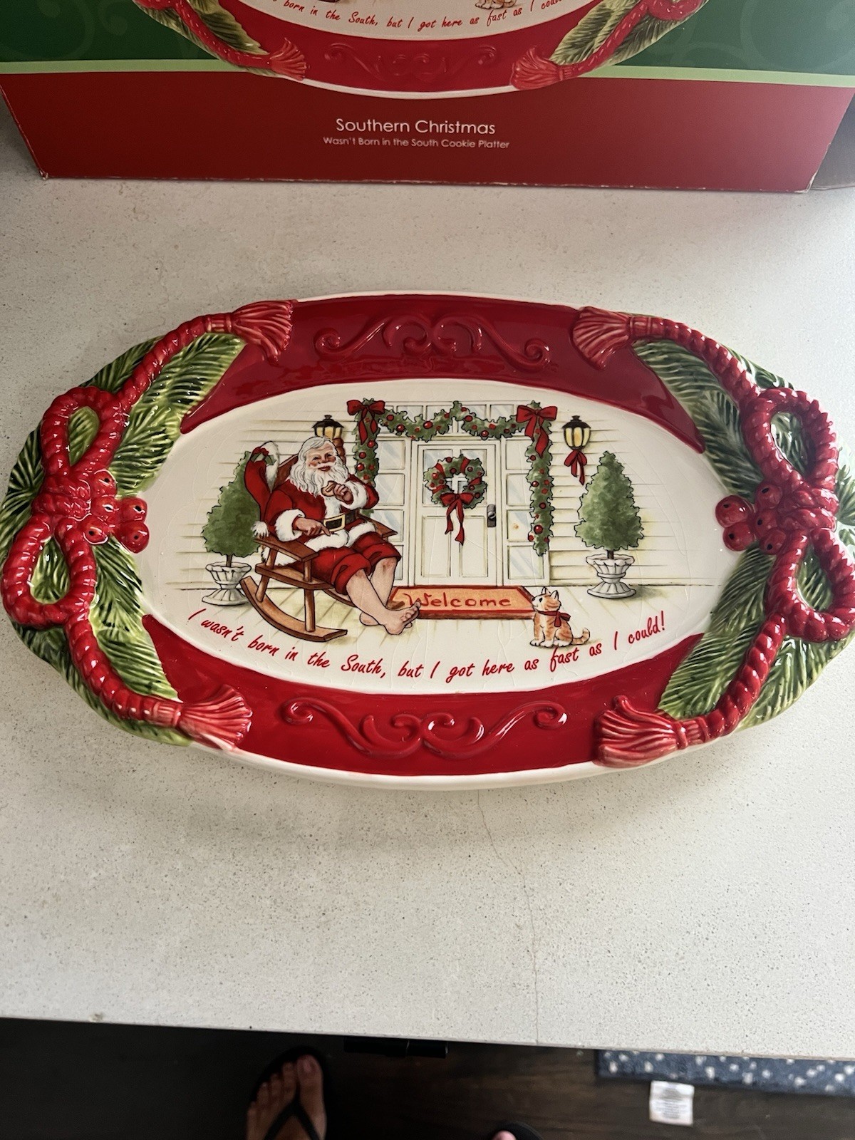 Fitz and Floyd Cookie Platter With Box